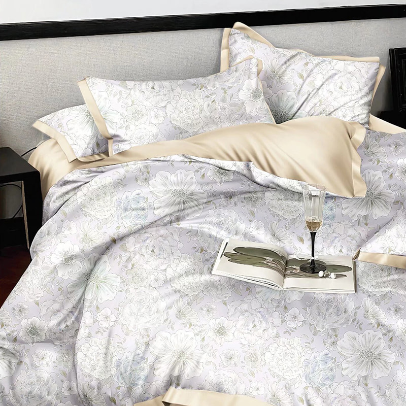 Ensemble de draps de lit Tencel des années 60