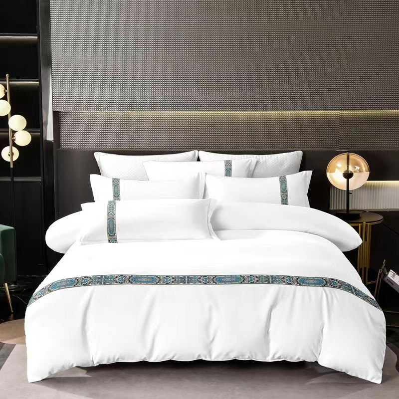 Broderie de lin à l'hôtel Pure Coton-Lit Sheet