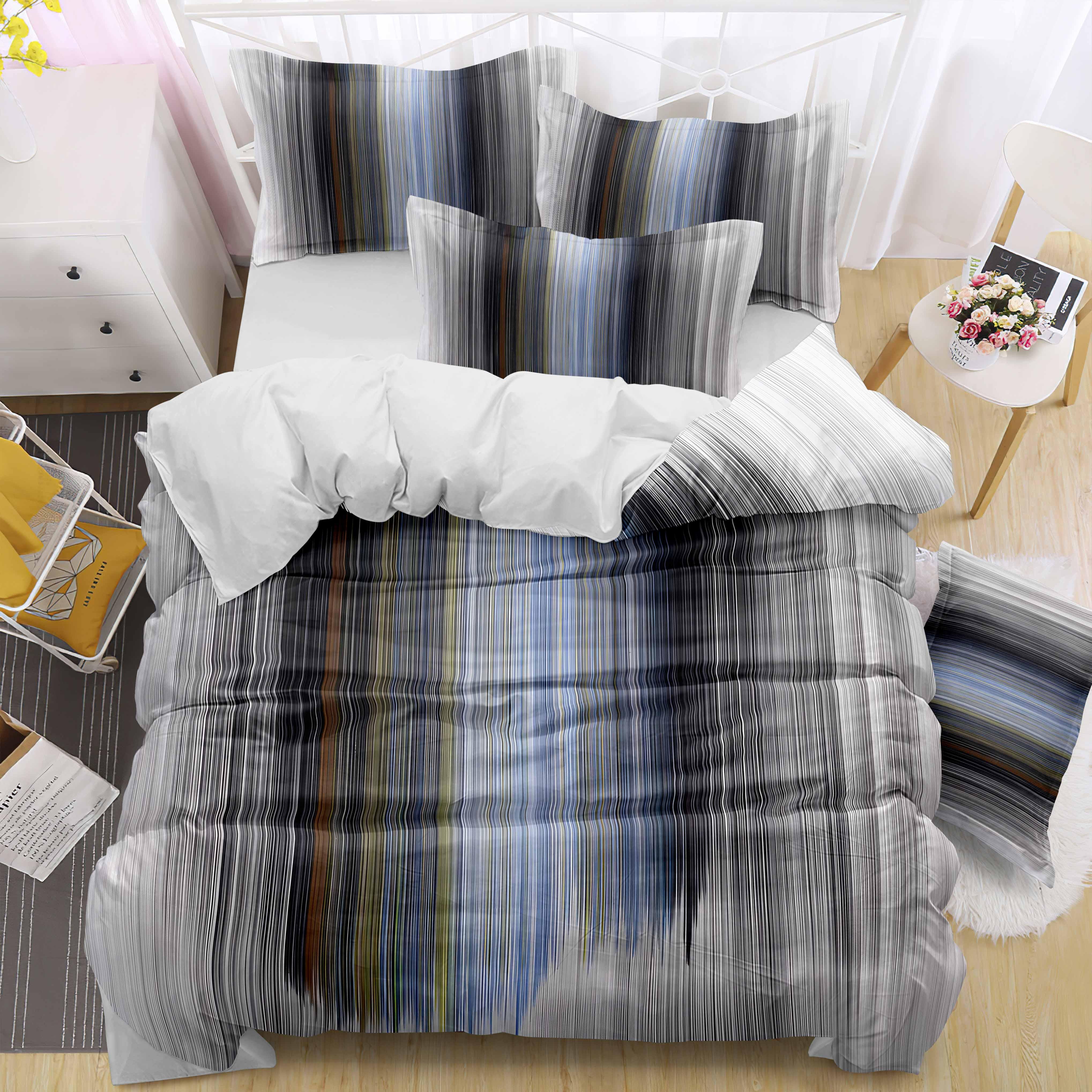 Ensemble de draps de lit imprimé numérique 130gsm (Résumé)
