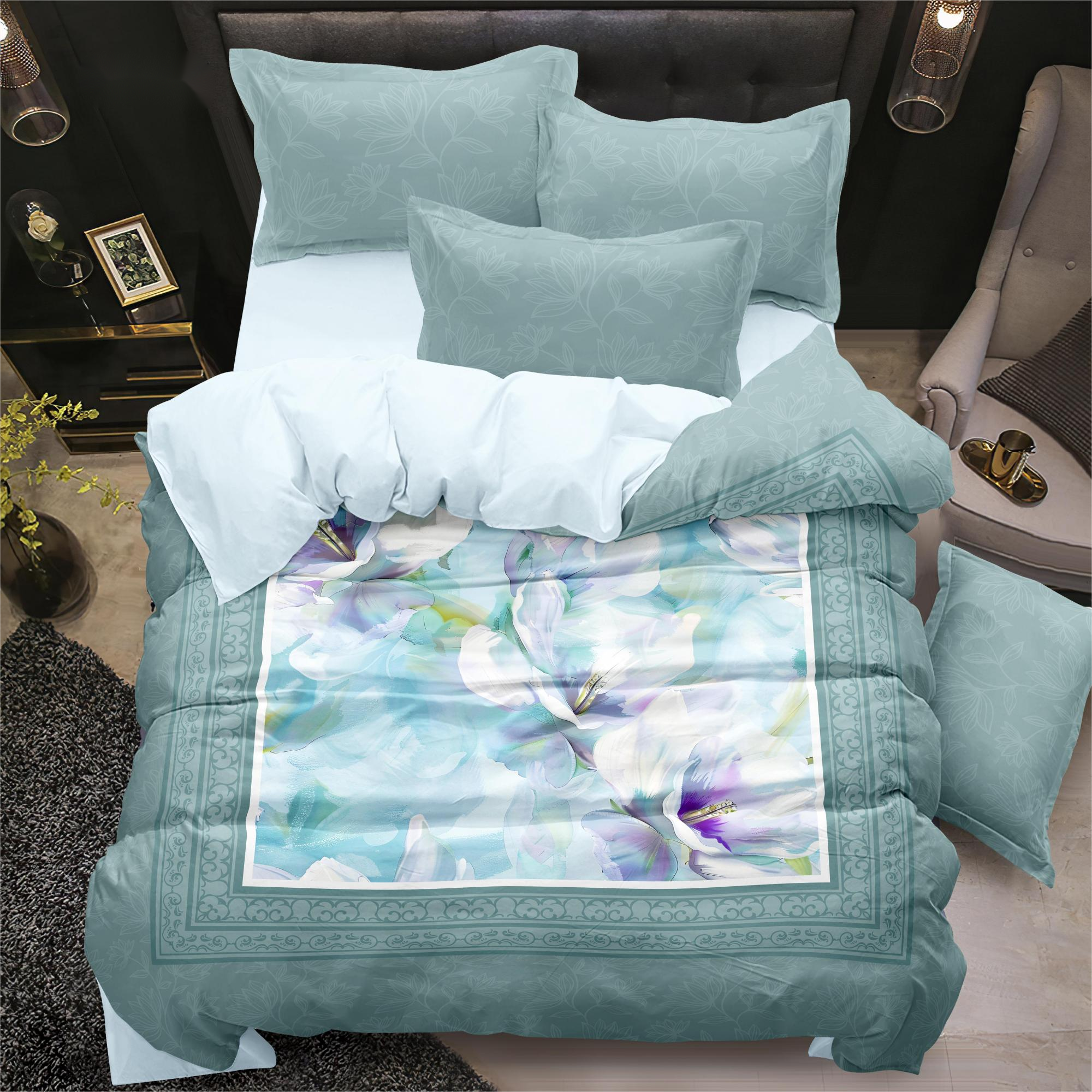 Ensemble de draps de lit imprimé numérique Fleur Fleur Found Comfort