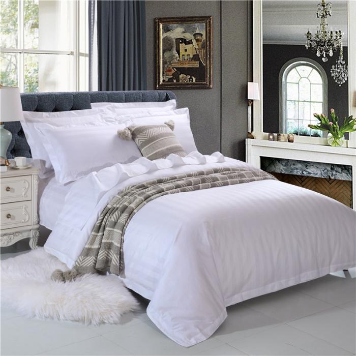 Rayures hôtel linge luxueuse élégance douce