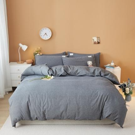 Ensemble de draps de lit en polyester minimaliste chic doux