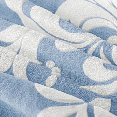 Couette d'hiver en flanelle imprimée Burnout, couette en peluche bohème avec envers en microfibre ultra douce, literie chaude toutes saisons